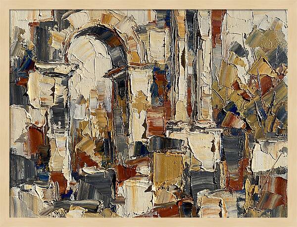 Ancient Ruins In Earthy Tones