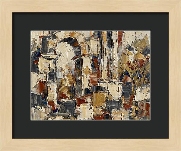 Ancient Ruins In Earthy Tones
