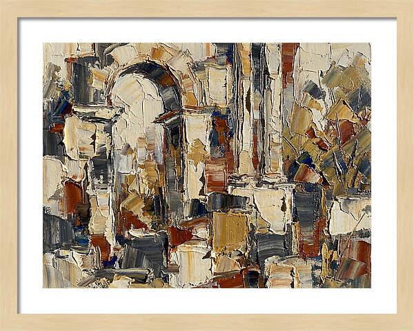 Ancient Ruins In Earthy Tones