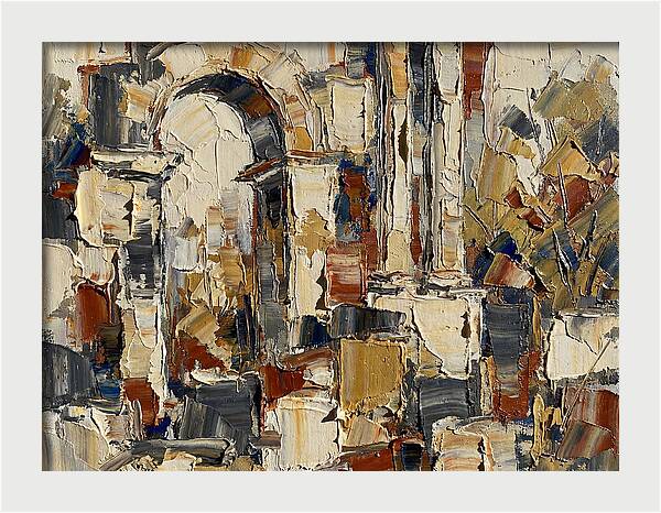 Ancient Ruins In Earthy Tones