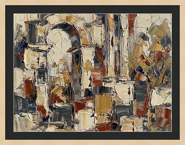 Ancient Ruins In Earthy Tones