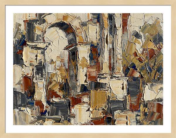 Ancient Ruins In Earthy Tones