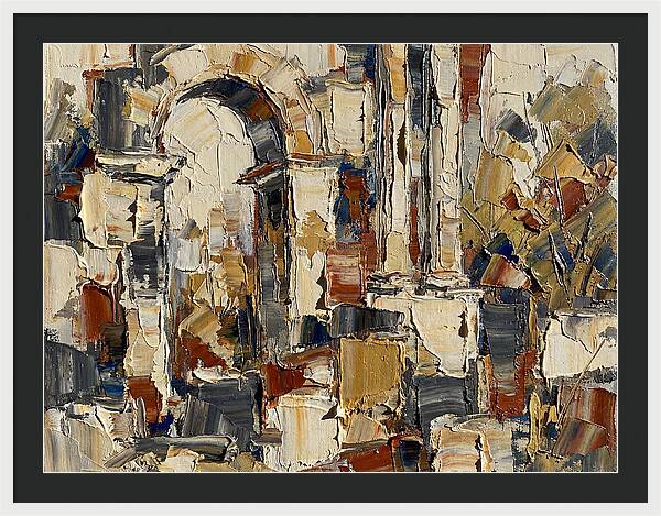 Ancient Ruins In Earthy Tones