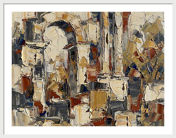 Ancient Ruins In Earthy Tones