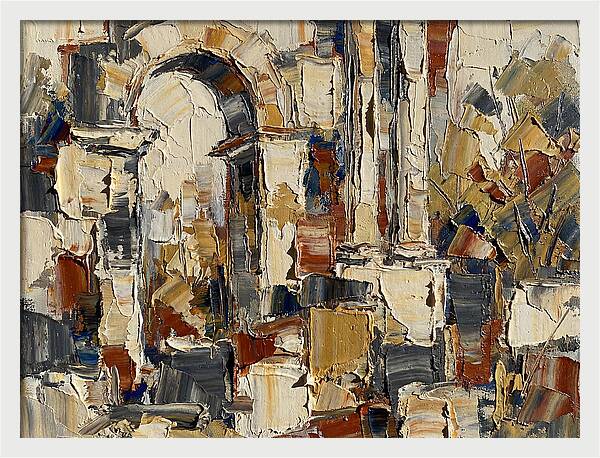 Ancient Ruins In Earthy Tones