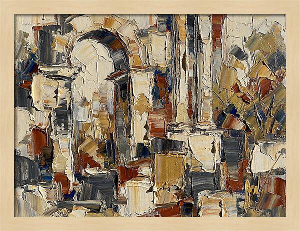 Ancient Ruins In Earthy Tones