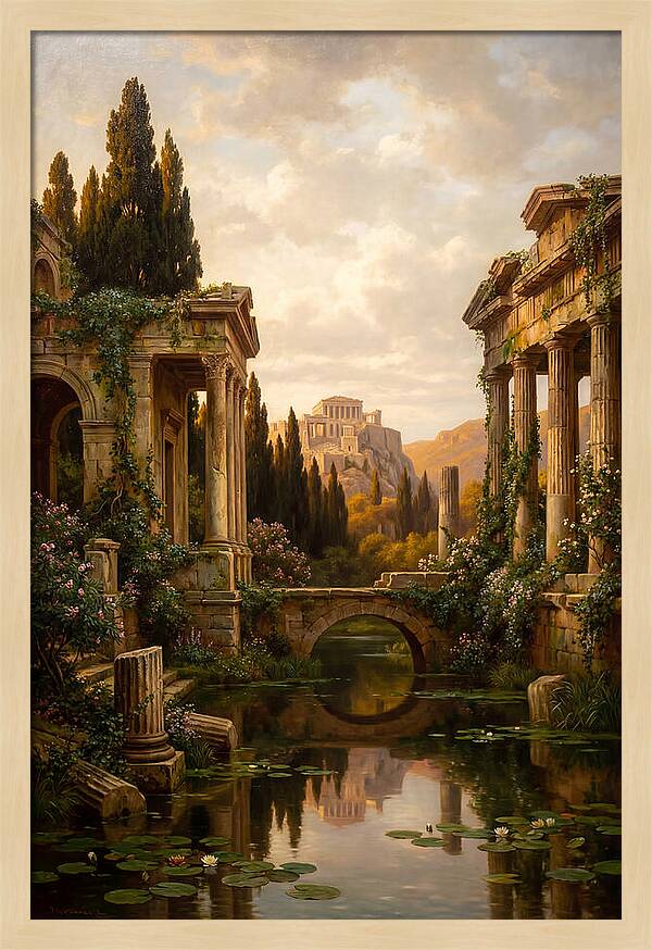 Ancient Ruins Reflected In Time