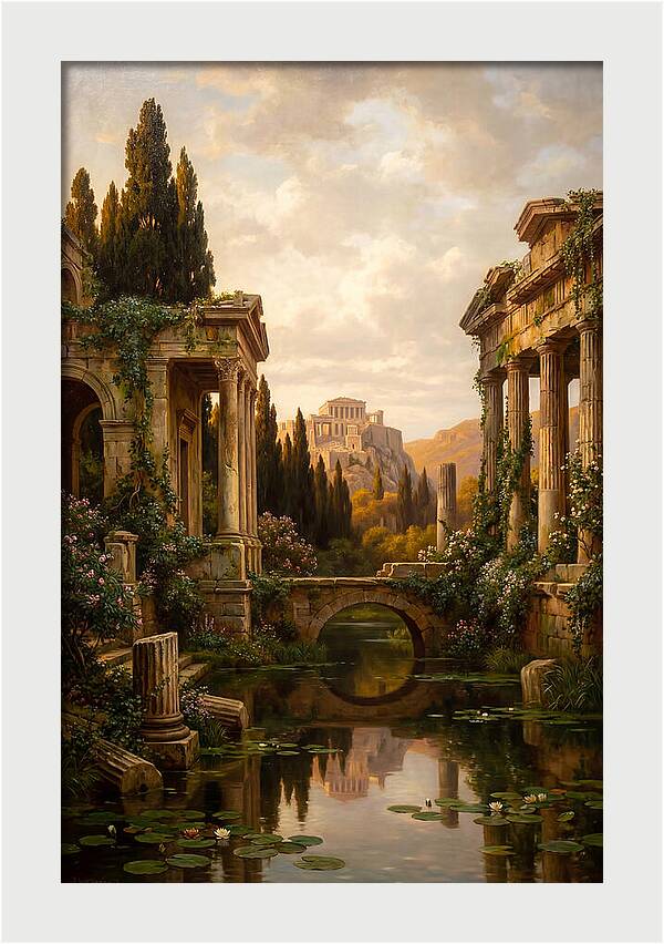 Ancient Ruins Reflected In Time