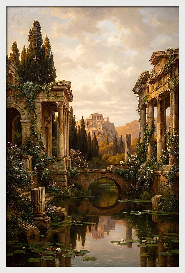 Ancient Ruins Reflected In Time