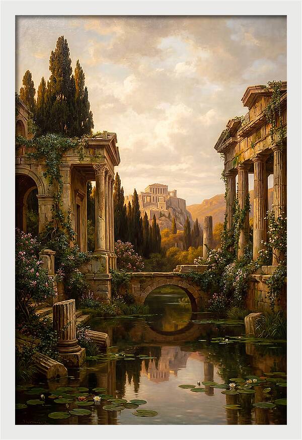 Ancient Ruins Reflected In Time