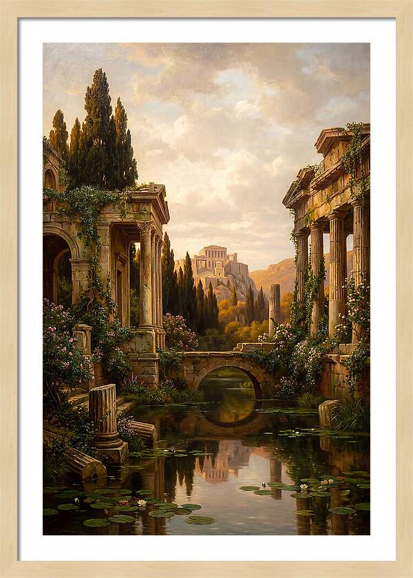 Ancient Ruins Reflected In Time