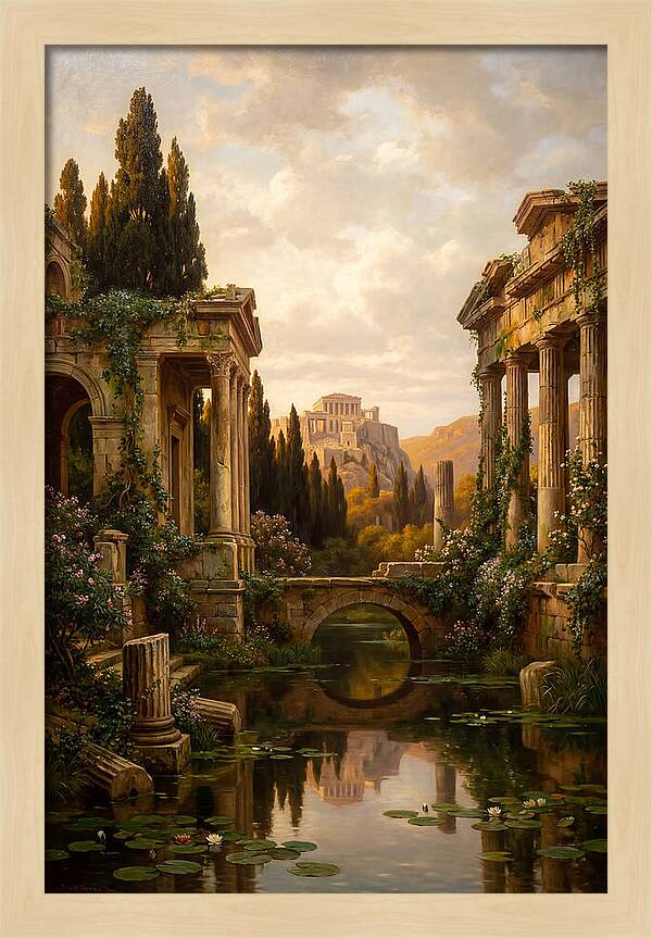 Ancient Ruins Reflected In Time