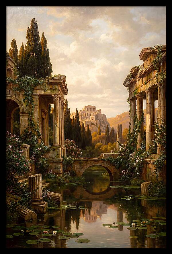 Ancient Ruins Reflected In Time