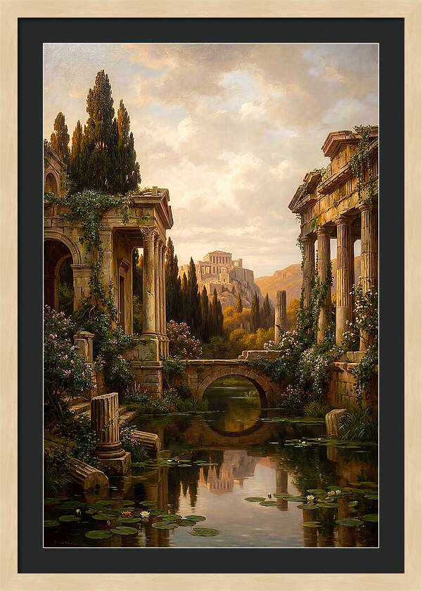 Ancient Ruins Reflected In Time