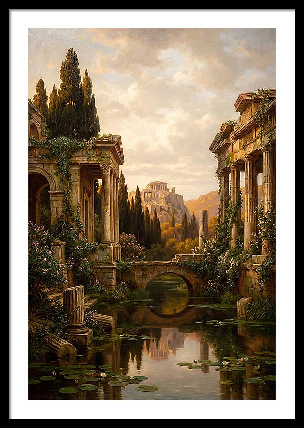 Ancient Ruins Reflected In Time