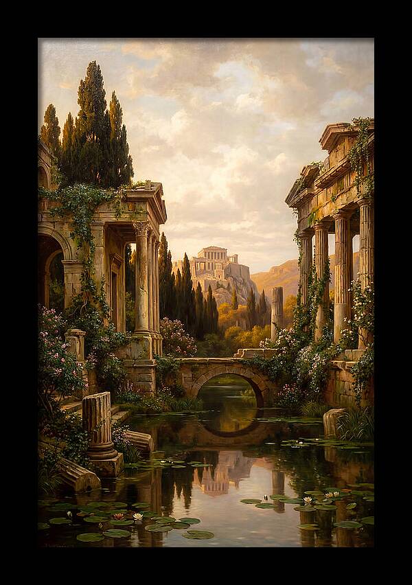Ancient Ruins Reflected In Time