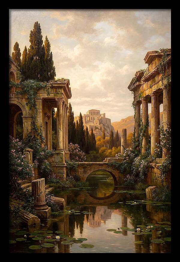 Ancient Ruins Reflected In Time