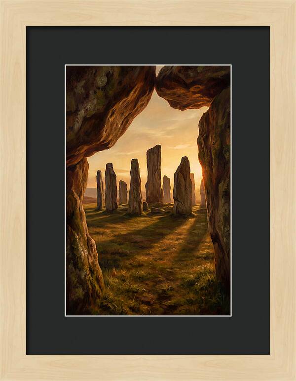 Ancient Stone Circle At Dusk
