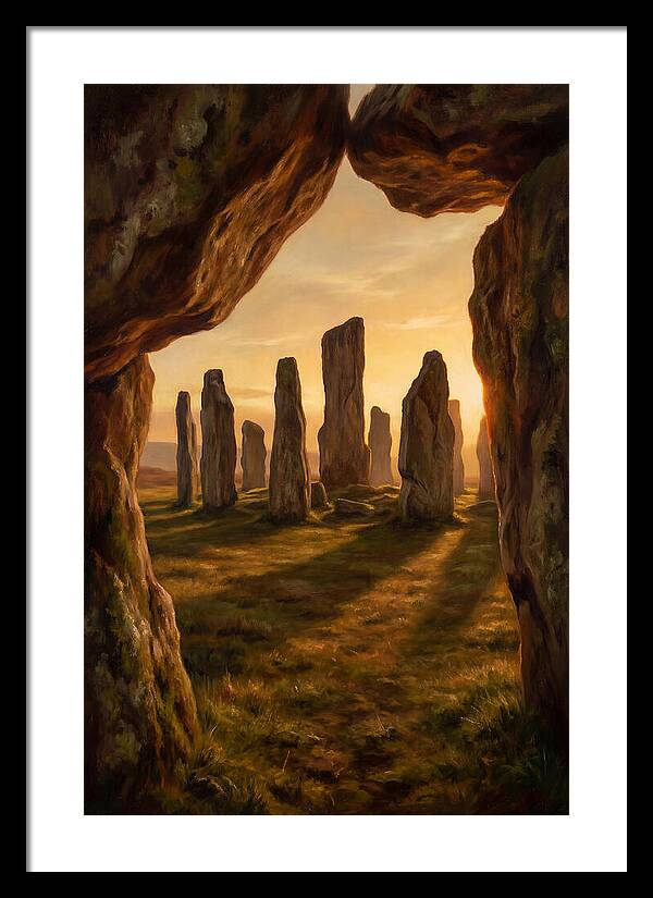 Ancient Stone Circle At Dusk