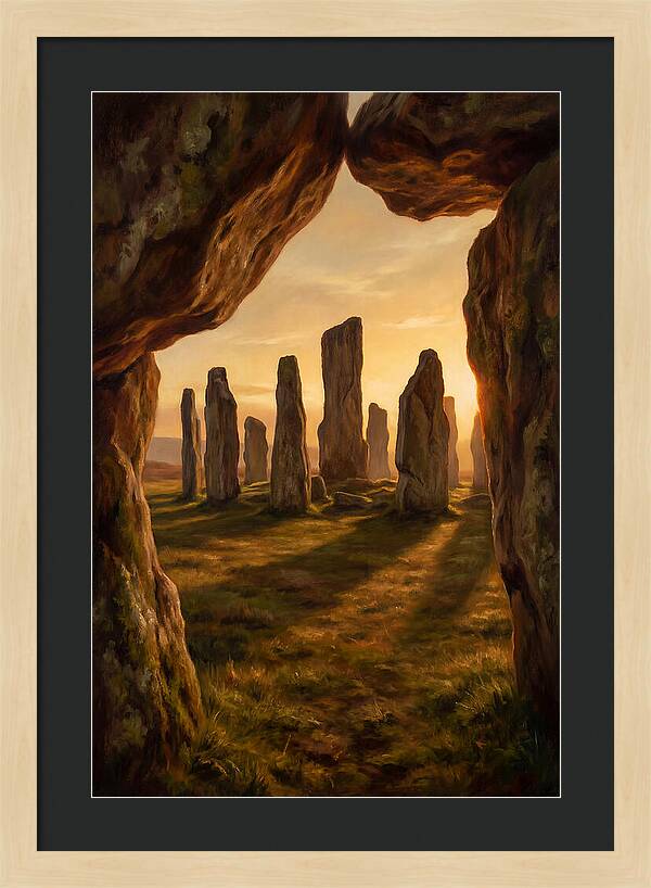 Ancient Stone Circle At Dusk