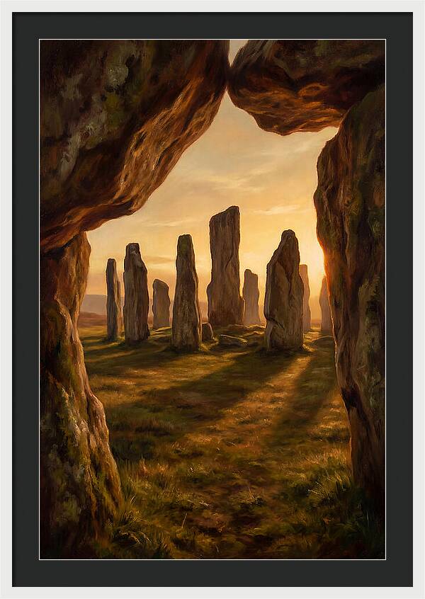Ancient Stone Circle At Dusk