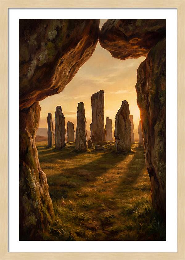 Ancient Stone Circle At Dusk