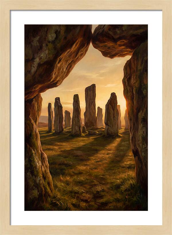 Ancient Stone Circle At Dusk