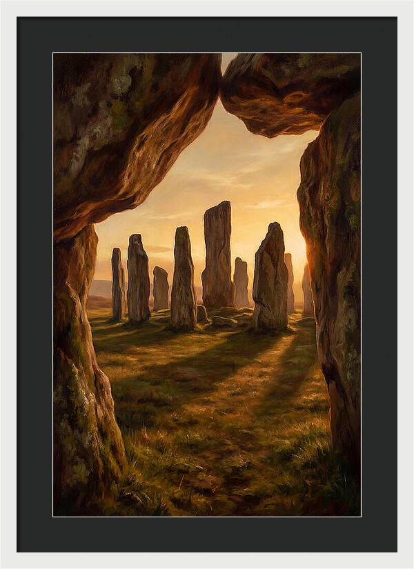 Ancient Stone Circle At Dusk