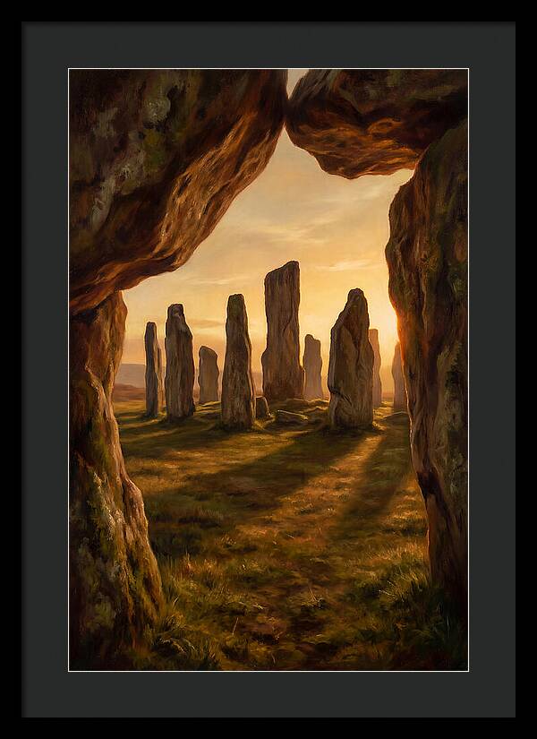Ancient Stone Circle At Dusk