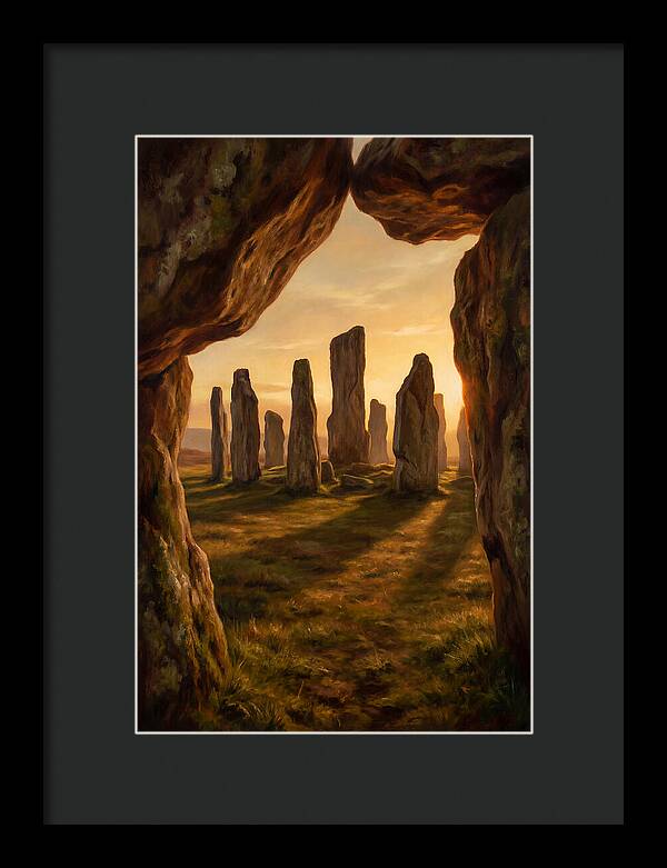 Ancient Stone Circle At Dusk
