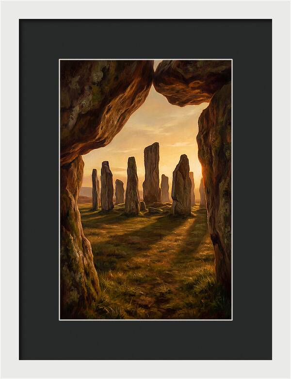 Ancient Stone Circle At Dusk
