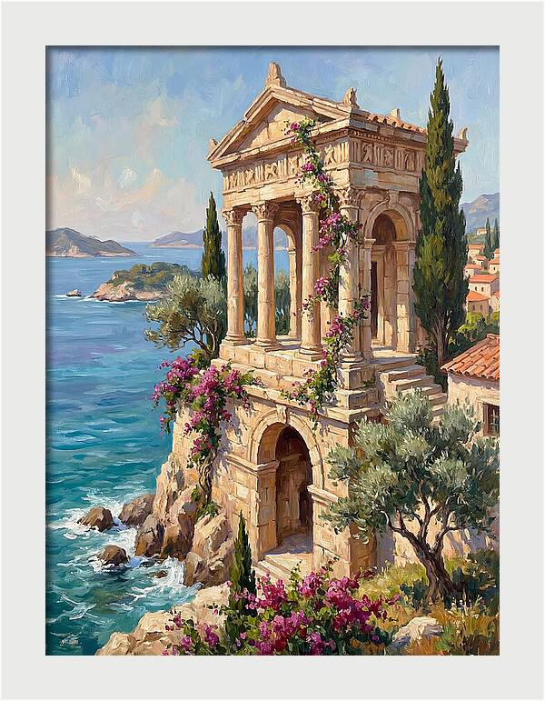 Ancient Temple By The Sea