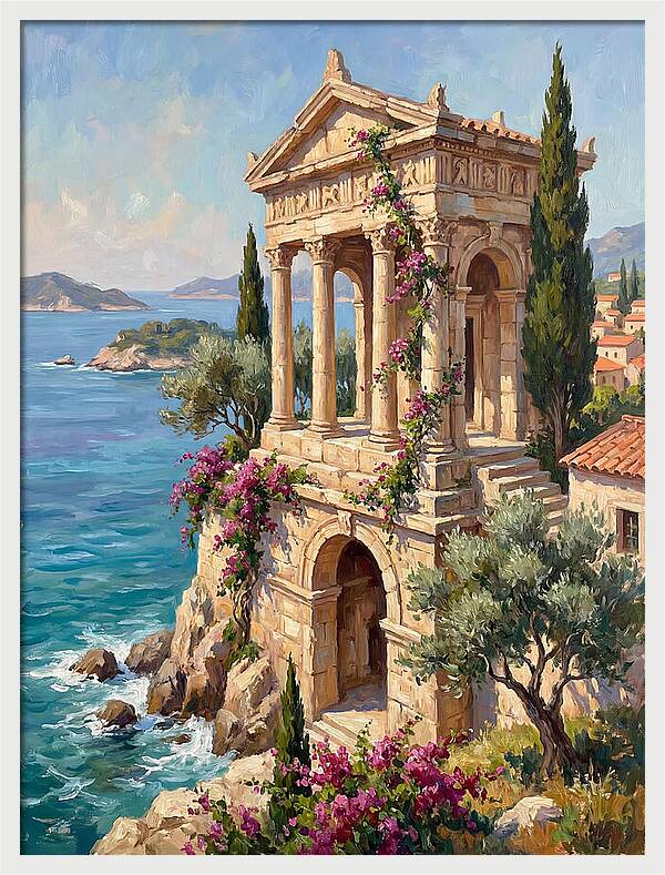 Ancient Temple By The Sea