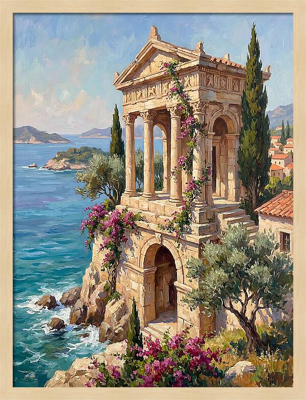 Ancient Temple By The Sea