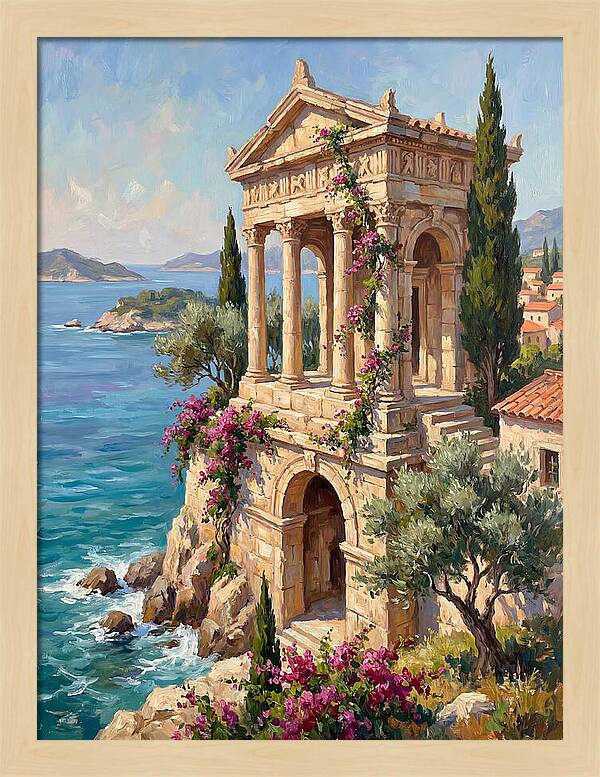 Ancient Temple By The Sea