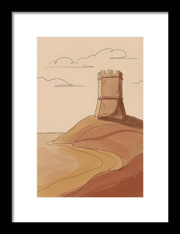 Ancient Watchtower Overlooking Sea