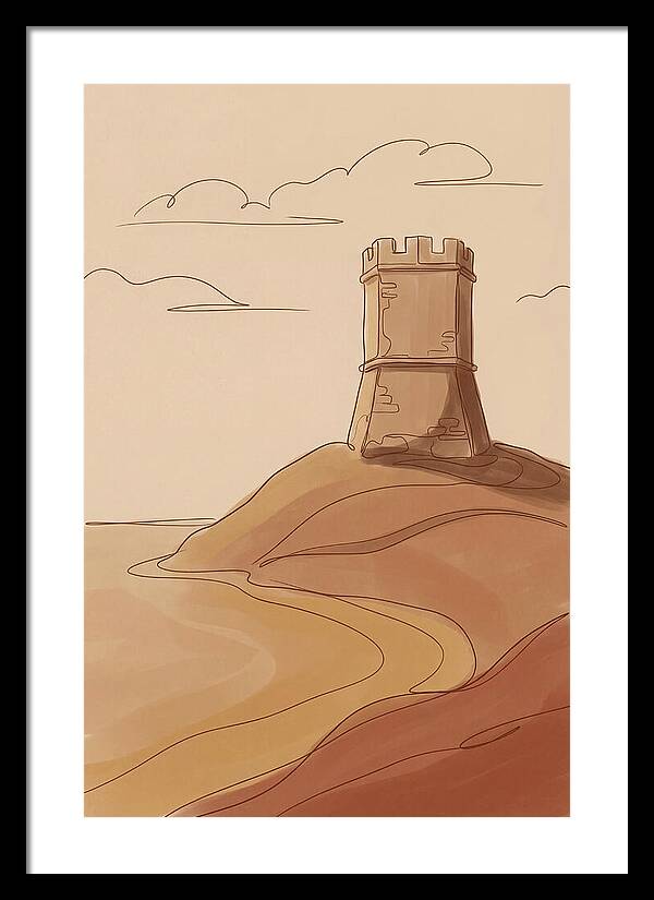 Ancient Watchtower Overlooking Sea
