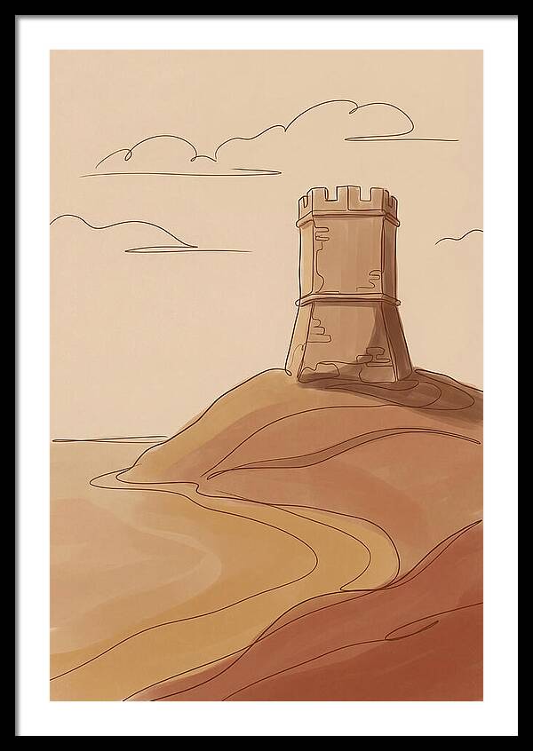 Ancient Watchtower Overlooking Sea