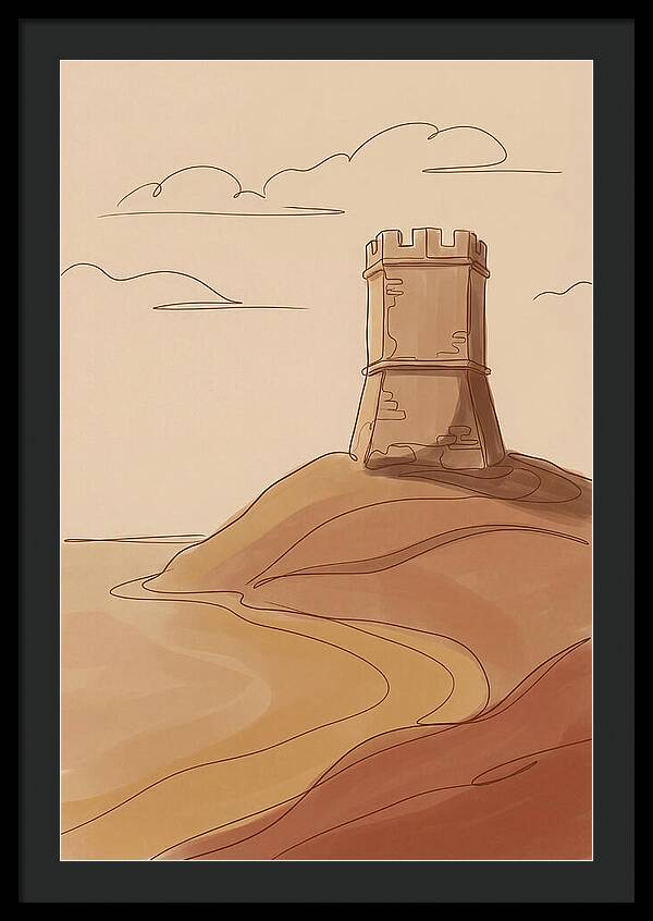 Ancient Watchtower Overlooking Sea