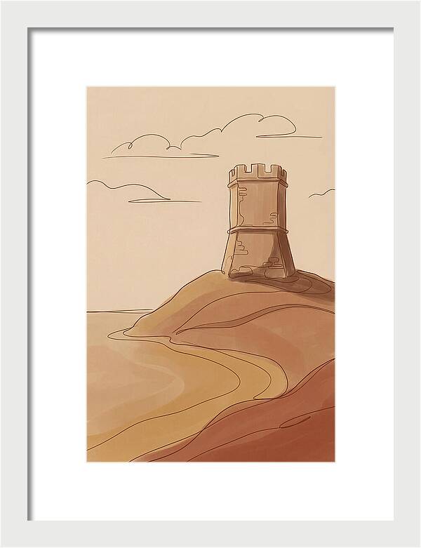 Ancient Watchtower Overlooking Sea