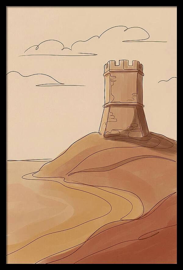 Ancient Watchtower Overlooking Sea
