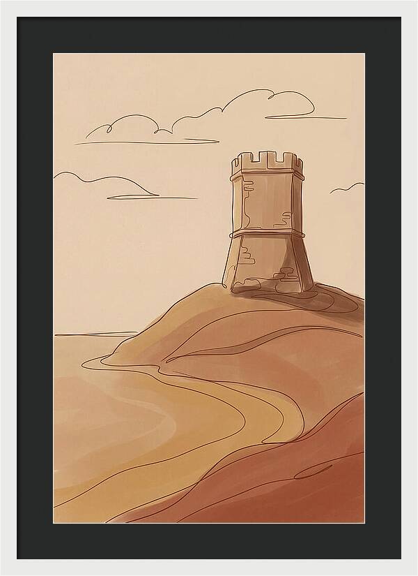 Ancient Watchtower Overlooking Sea