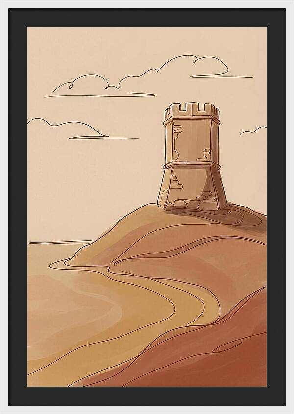 Ancient Watchtower Overlooking Sea