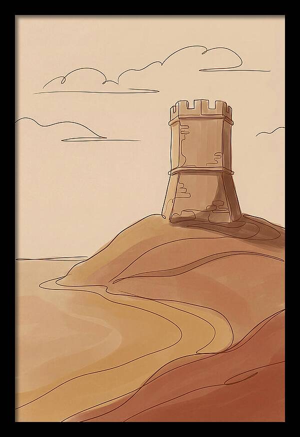 Ancient Watchtower Overlooking Sea