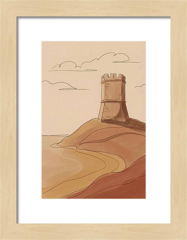 Ancient Watchtower Overlooking Sea