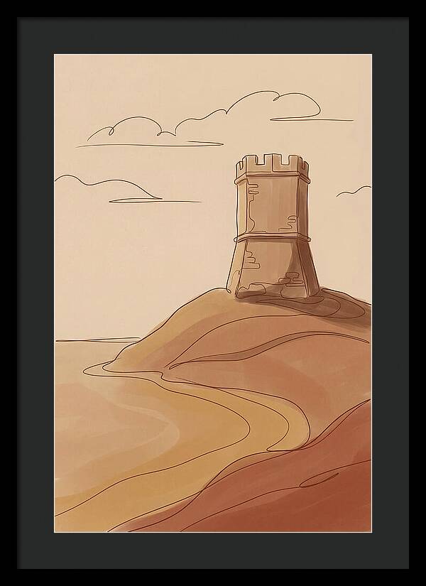 Ancient Watchtower Overlooking Sea