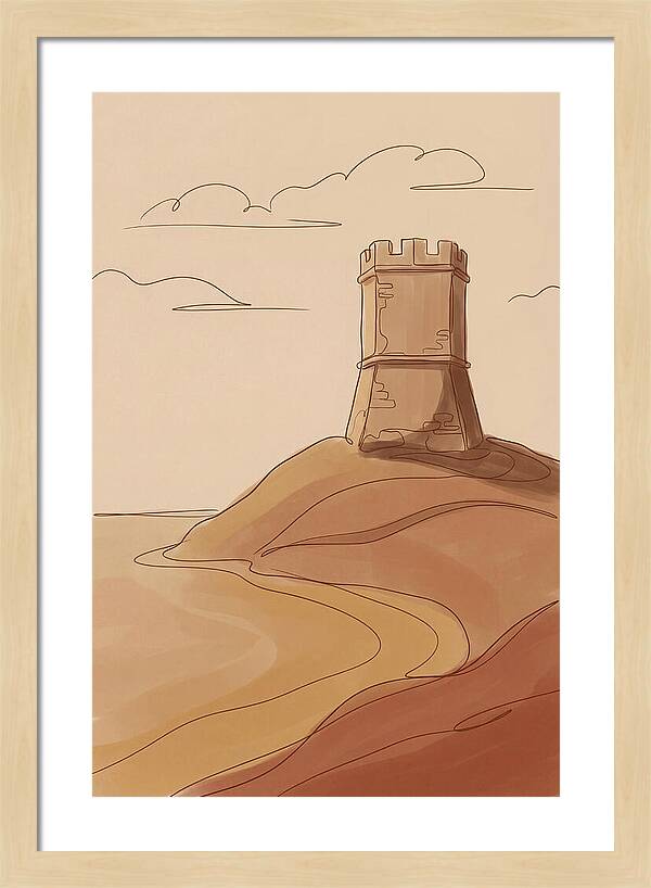 Ancient Watchtower Overlooking Sea