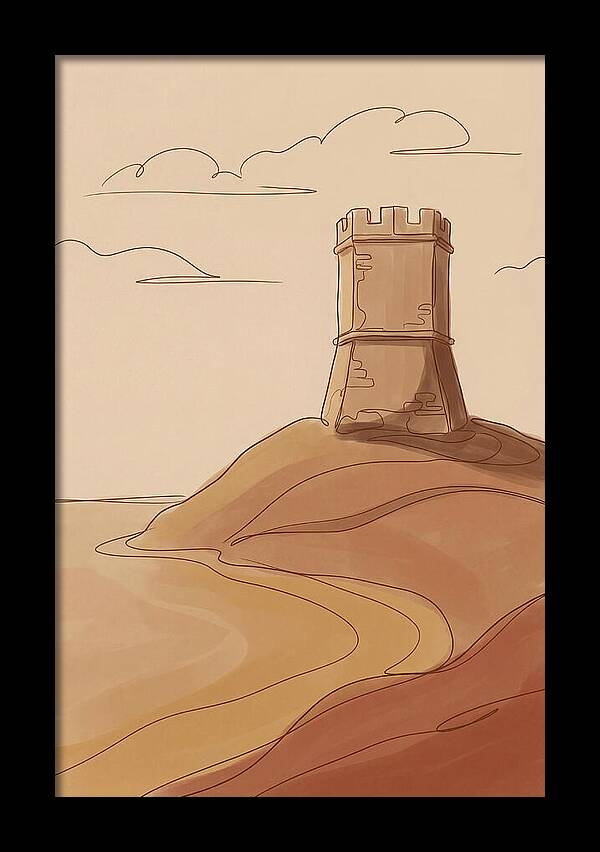 Ancient Watchtower Overlooking Sea