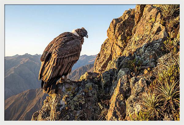 Andean Condor Perched Majestically