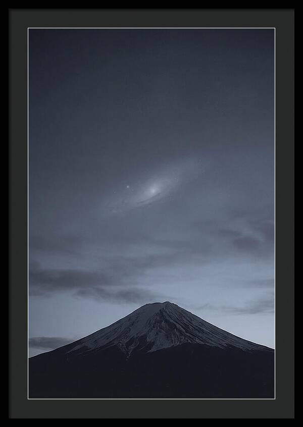 Andromeda Galaxy Above Mount Fuji